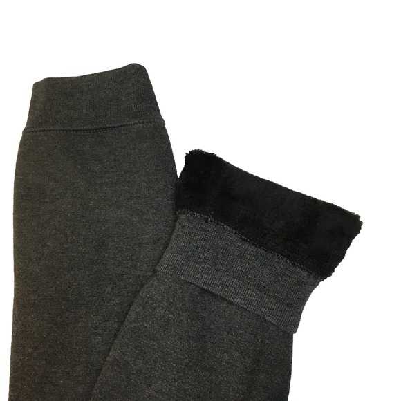 Bear Paw Womens L Fleece Lined Leggings Dark Gray Pants Sherpa Winter Ski Snow - Picture 2 of 14